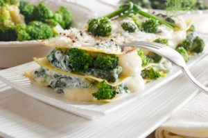 broccoli and lasagne