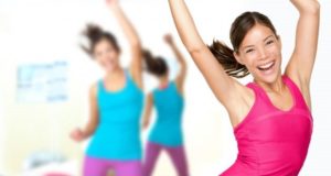 women dancing gym