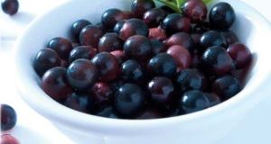 Acai berries on table