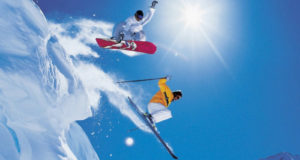 snowboard skiing