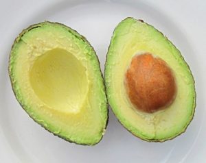 avocado in plate