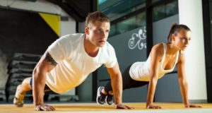 push-ups men and women